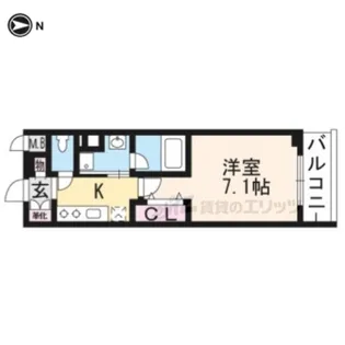 ベラジオ堀川今出川?【204号室】の間取り