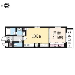 ベラジオ堀川今出川?【5階】の間取り