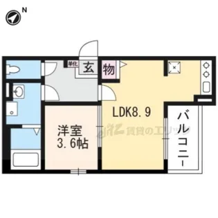 ディアコート桂【303号室】の間取り