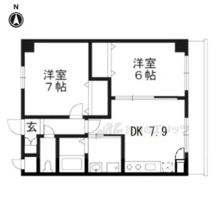 サンローラン吉祥院【5階】の間取り