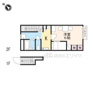 レオパレスSAKAE【203号室】の間取り