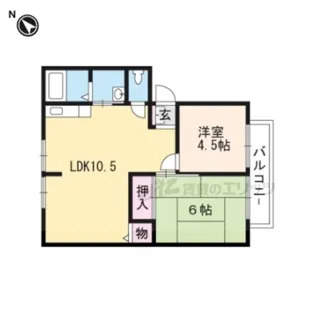 メゾンルイール【101号室】の間取り