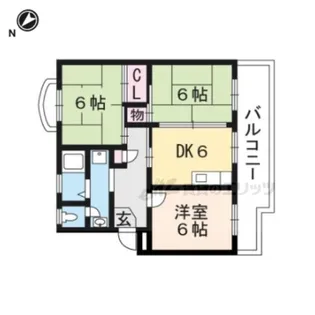 第1東中野ハイツ【403号室】の間取り
