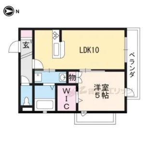 ルミネ上桂【205号室】の間取り