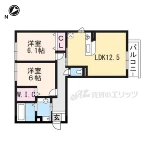 LUCE比叡【2階】の間取り