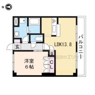 メゾントレント【1階】の間取り