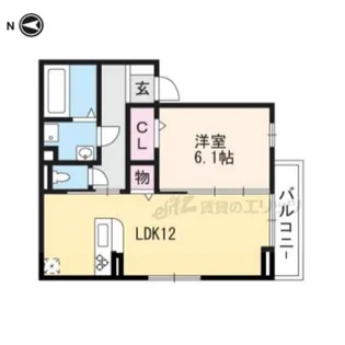 エクセレンス大畔【2階】の間取り