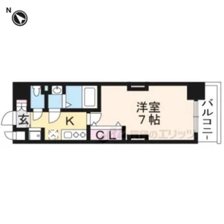 LUXE京都西大路【6階】の間取り