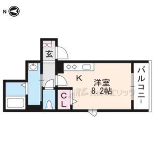 ロータス東山【201号室】の間取り