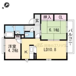 シャーメゾンVENT【2階】の間取り