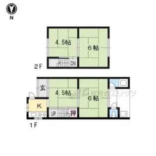 京都府京都市右京区太秦北路町【一戸建】の間取り