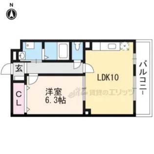 ザ レジデンス 京都・東【4階】の間取り