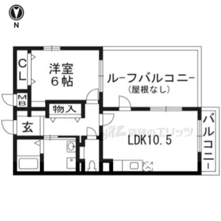 ヴィラ双葉【5階】の間取り