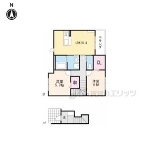 ベルローズ【2階】の間取り