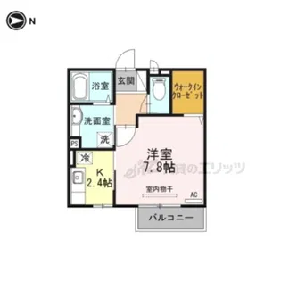プランドール【202号室】の間取り