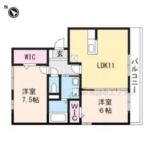 メイプルコート【3階】の間取り