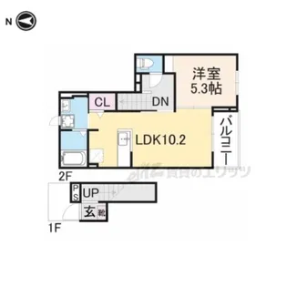 サンシャイン N【202号室】の間取り