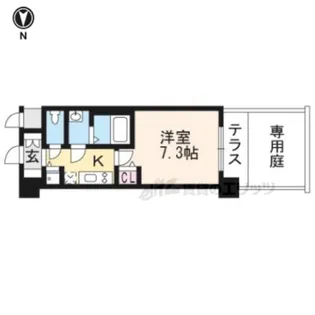 アスヴェル京都壬生WEST【1階】の間取り