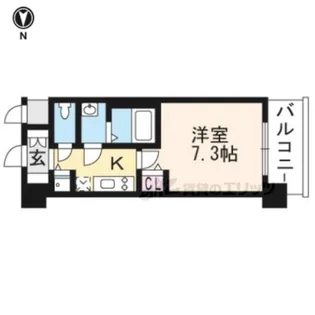 アスヴェル京都壬生WEST【4階】の間取り