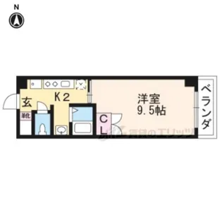 Eau deVie槇島【1階】の間取り