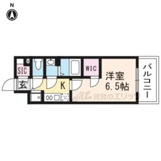 エスリード京都梅小路【409号室】の間取り