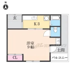 京都府京都市左京区吉田下阿達町【一戸建】の間取り