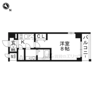 エスリード京都吉祥院【5階】の間取り