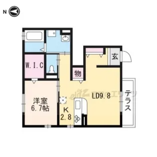ラーゴヴィレッタ【1階】の間取り