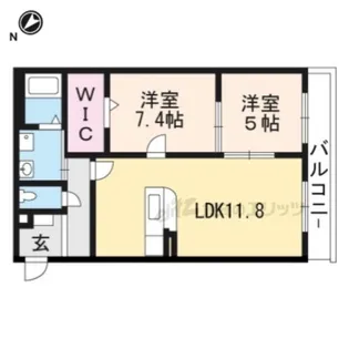 GREEN AWAY【2階】の間取り