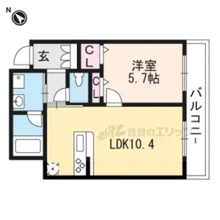 シャーメゾン笹りんどう【303号室】の間取り