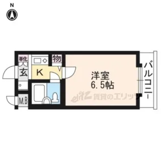 DETOM?1烏丸鞍馬口?【4階】の間取り