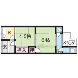 松園荘【12号室】の間取り