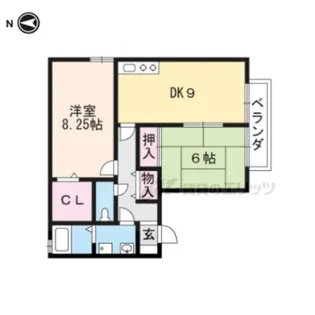 パレドール棚倉【203号室】の間取り