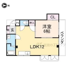 あらいぜきオークハイツ【301号室】の間取り