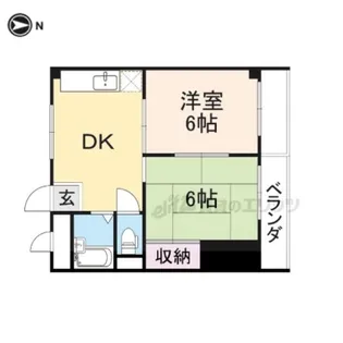 あらいぜきオークハイツ【303号室】の間取り