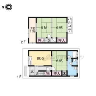 京都府城陽市寺田水度坂【一戸建】の間取り