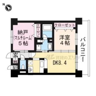エステムプラザ京都河原町通Ⅱレジデンシャル【2階】の間取り