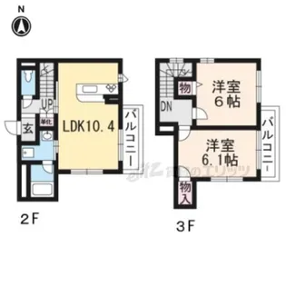 ARVO壬生森町【203号室】の間取り