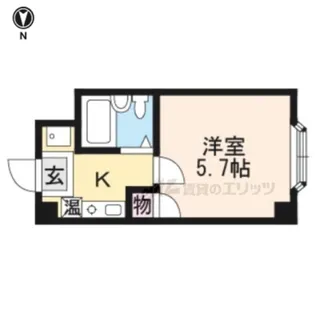 JPアパートメント亀岡【202号室】の間取り