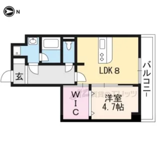 Pour Toujours大将軍【210号室】の間取り