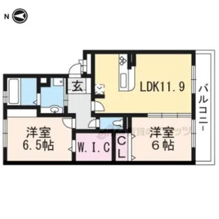 レークシティ【302号室】の間取り