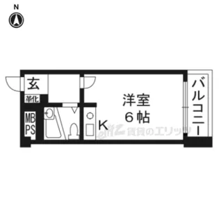 朝日プラザ鴨川【511号室】の間取り