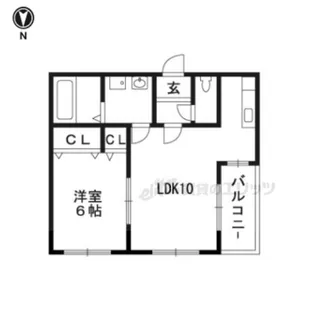 ピュアフラット12【101号室】の間取り