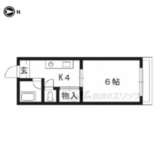 京栄マンション【305号室】の間取り
