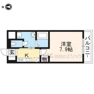 SYS長岡京【303号室】の間取り