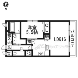 山科セントラルハイツ【1階】の間取り
