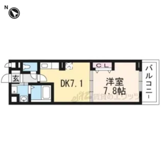 ロンボヌール宇治【3階】の間取り