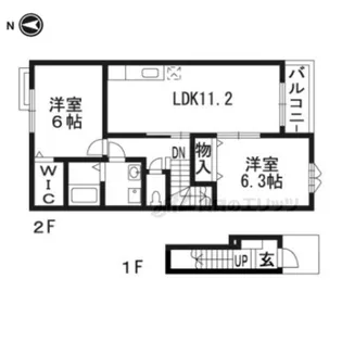 VICTRIA【2階】の間取り