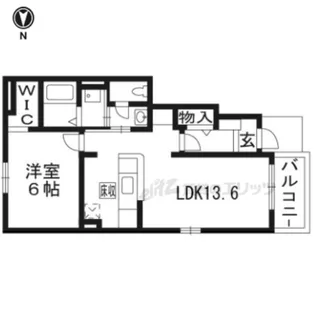 マグノーリア横田?【101号室】の間取り