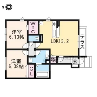 Sejour Fonte【1階】の間取り